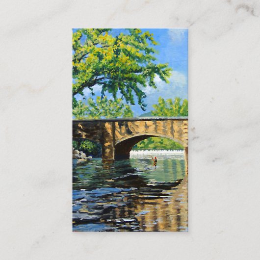 In Love Memory Picture Sympathy Card Visitenkarte (Vorderseite)