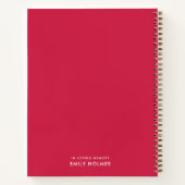 In Love Memory | Pink Feminine Memorial Foto Notizblock (Rückseite)