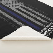 In Love Memory Police Thin Blue Line Flag Sherpadecke (3/4)