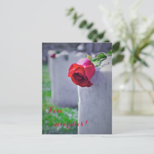 In Love Memory Postkarte (Stehend Vorderseite)