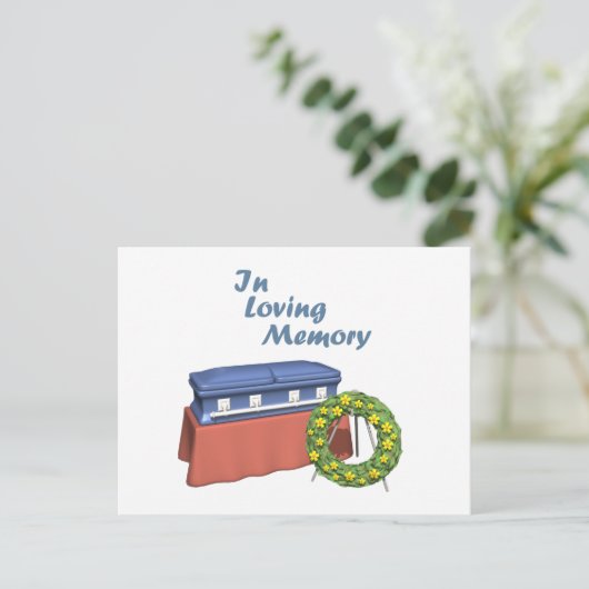 In Love Memory Postkarte (Stehend Vorderseite)