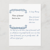 In Love Memory Postkarte (Vorderseite)