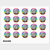 In Love Memory Rainbow Foto Stickers (Blatt)