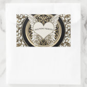 In Love Memory Rechteckiger Aufkleber (Tasche)