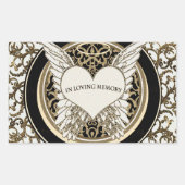 In Love Memory Rechteckiger Aufkleber (Vorderseite)