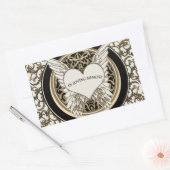 In Love Memory Rechteckiger Aufkleber (Umschlag)