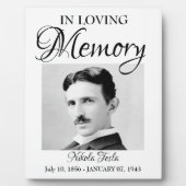 In Love Memory Rememberance Plaque Keepake Fotoplatte (Vorderseite)