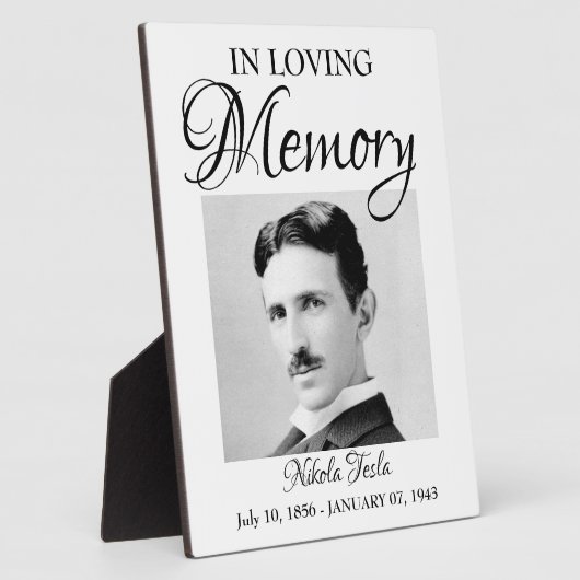 In Love Memory Rememberance Plaque Keepake Fotoplatte (Seite)