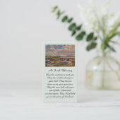 In Love Memory Remembrance Card Visitenkarte (Stehend Vorderseite)