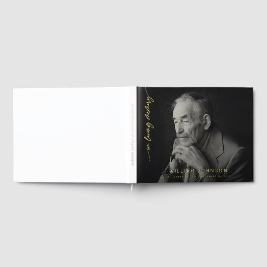 In Love Memory Remembrance Foto Beerdigung Gästebuch (Voll)