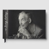 In Love Memory Remembrance Foto Beerdigung Gästebuch (Vorderseite)