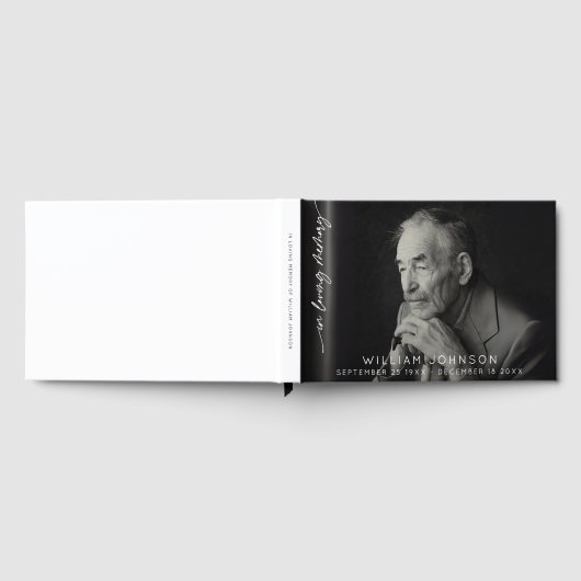 In Love Memory Remembrance Foto Beerdigung Gästebuch (Voll)