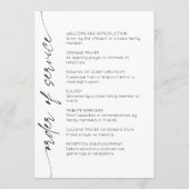 In Love Memory Remembrance Foto Beerdigung Programm (Rückseite)