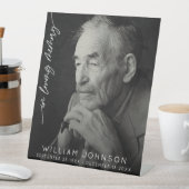 In Love Memory Remembrance Foto Beerdigung Sockelschild (In Situ)