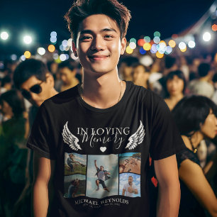In Love Memory Remembrance Foto Collage T - Shirt