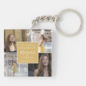 In Love Memory Remembrance FotoCollage Schlüsselanhänger (Rückseite)