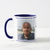 In Love Memory Remembrane 2 Foto Blue Keepake Tasse (Links)