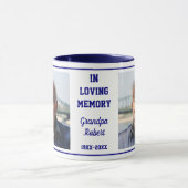 In Love Memory Remembrane 2 Foto Blue Keepake Tasse (Zentrum)