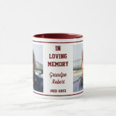 In Love Memory Remembrane 2 Foto Keepake Tasse (Zentrum)