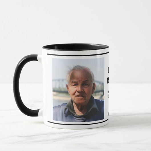 In Love Memory Remembrane 2 Foto Keepake Tasse (Links)