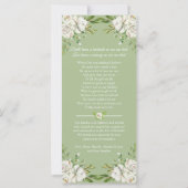 In Love Memory Rose Beerdigung Danke Karte (Rückseite)