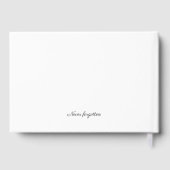 In Love Memory Rose Gold Frame Gedenkfeier Gästebuch (Rückseite)