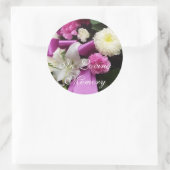 In Love Memory Runder Aufkleber (Tasche)