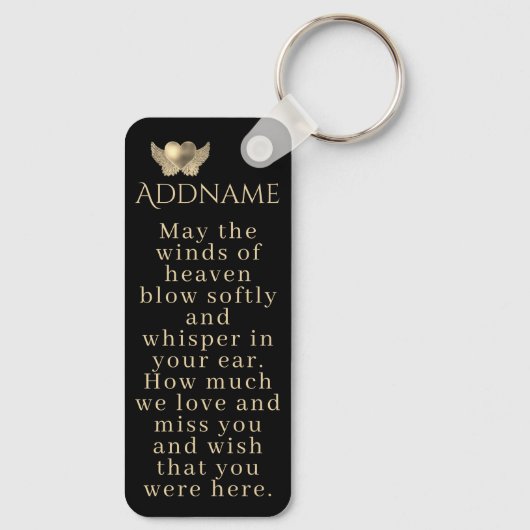 In Love Memory Schlüsselanhänger (Rückseite)