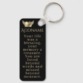 In Love Memory Schlüsselanhänger (Rückseite)