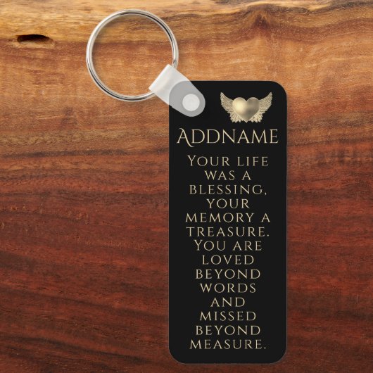 In Love Memory Schlüsselanhänger (Vorderseite)