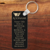 In Love Memory Schlüsselanhänger (Rückseite)