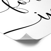 In Love Memory Script 2 Foto Beerdigung Poster (Ecke)