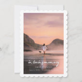 In Love Memory Script Foto Beerdigung Programm (Vorderseite)