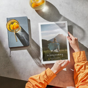 In Love Memory Script Foto Beerdigung Programm