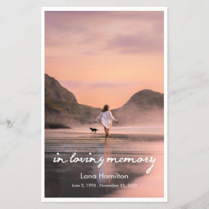 In Love Memory Script Programm Budget Flyer