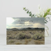 In Love Memory Service Einladung Gebirgssturm (Stehend Vorderseite)