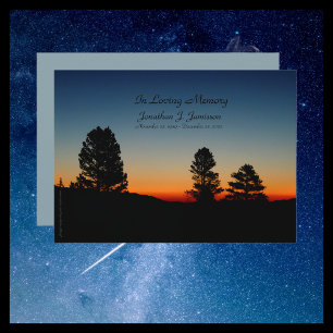 In Love Memory Service Einladung Sierra Sunrise