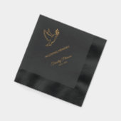 In Love Memory Servietten Mit Folie (Links)