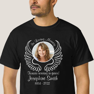 In Love Memory Shirt mit Wings Foto Template