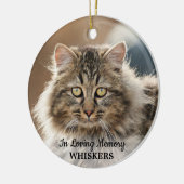 In Love Memory Simple Modern Foto Pet Memorial Keramik Ornament (Links)