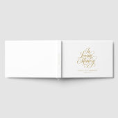 "In Love Memory" Skript-Schriftart Beerdigung beib Gästebuch (Voll)