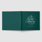 "In Love Memory" Skript-Schriftart Beerdigung beib Gästebuch (Voll)