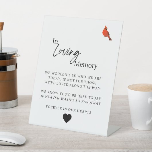 In Love Memory Sockelschild (In SItu)