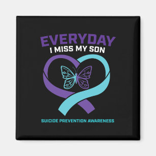 In Love Memory Son Suizidprävention Bewusstsein Magnet