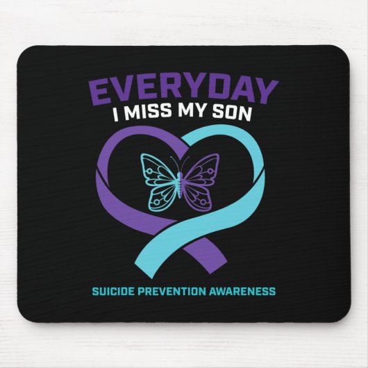 In Love Memory Son Suizidprävention Bewusstsein Mousepad (Vorne)