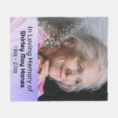 In Love Memory Stardust Memorial Foto Blanket Fleecedecke (Vorderseite (Horizontal))