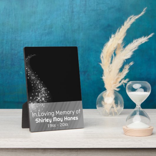 In Love Memory Stardust Memorial Oval Foto Fotoplatte (Seite)