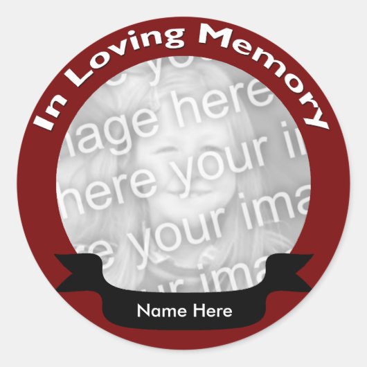 In Love Memory Sticker (Vorderseite)
