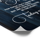In Love Memory String Light Floral Memorial Poster (Ecke)