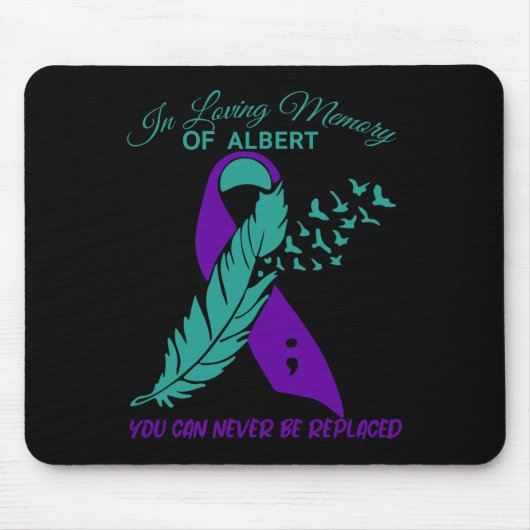 In Love Memory Suizidprävention Bewusstsein Mousepad (Vorne)